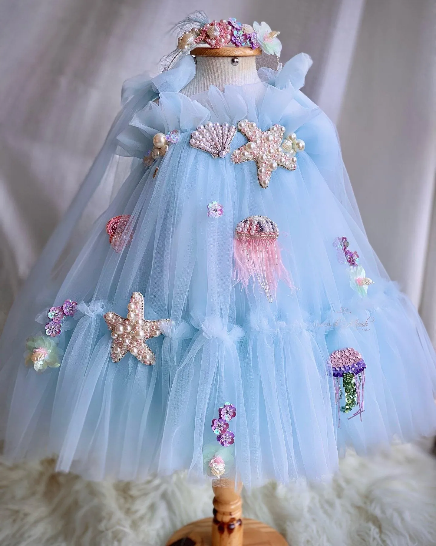 High-end customized baby Dress for TUTU dress Underwater world girl princess dress