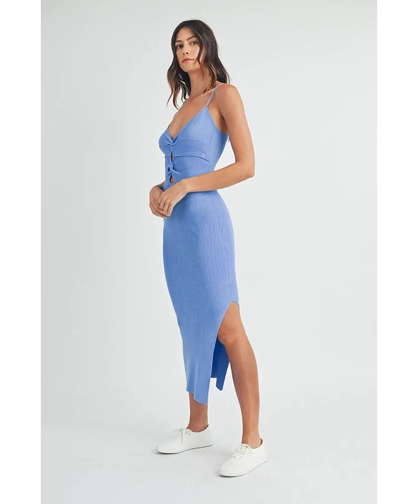 Kate Front Cutout Knit Midi Dress