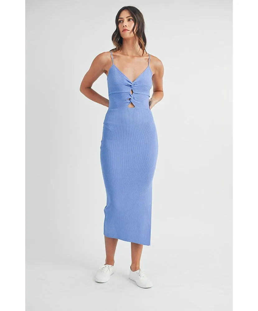Kate Front Cutout Knit Midi Dress
