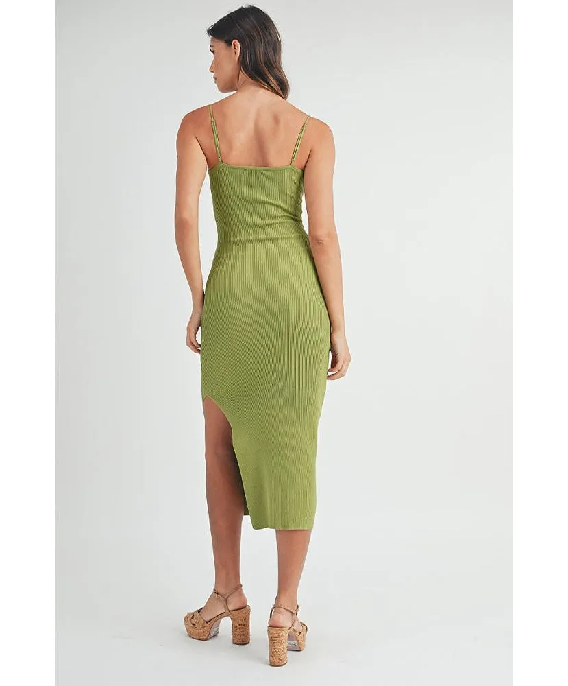Kate Front Cutout Knit Midi Dress