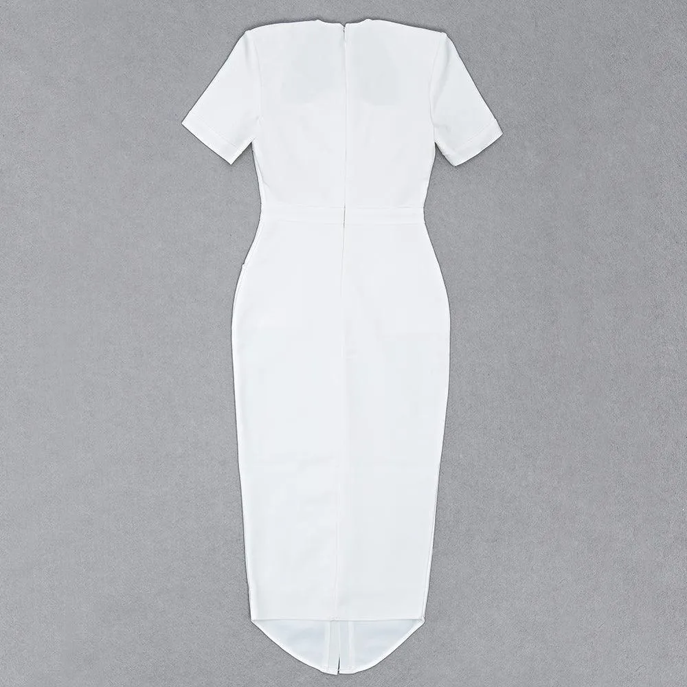 KittenAlarm - Morley Button Down Slit Hem Dress