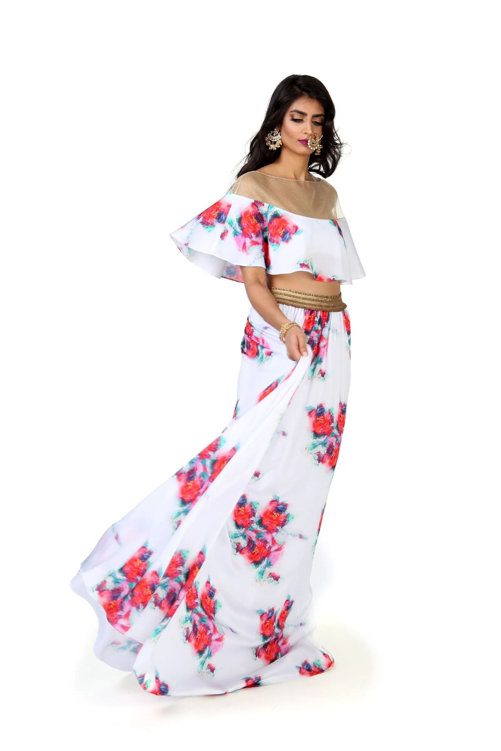 Last In Stock // VANESSA Satin Cape Top