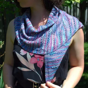 Lavender Scarf Pattern (PDF) - Knitting Pattern by Phibersmith Designs