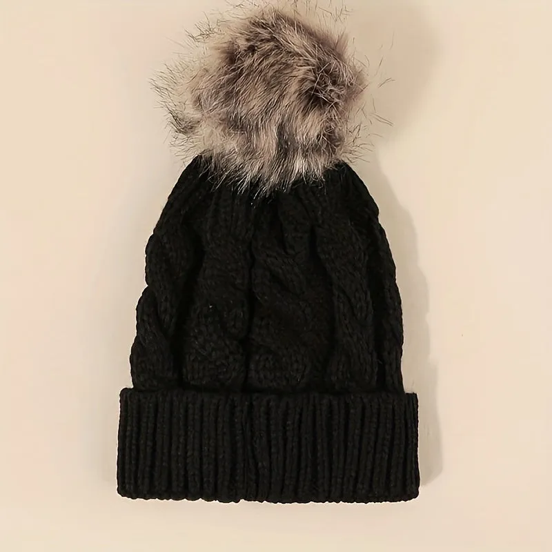 Lightweight Ribbed Knit Beanie - Soft, Warm, and Coldproof with Toggle Closure - Perfect for Women in Autumn and Winter