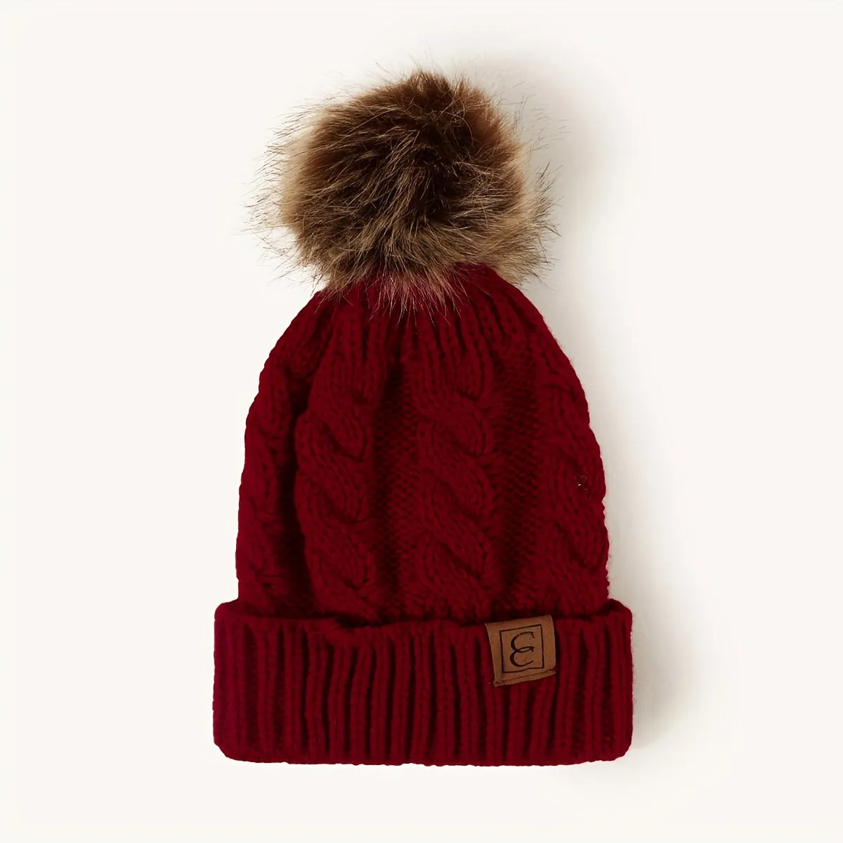 Lightweight Ribbed Knit Beanie - Soft, Warm, and Coldproof with Toggle Closure - Perfect for Women in Autumn and Winter