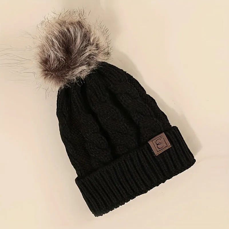 Lightweight Ribbed Knit Beanie - Soft, Warm, and Coldproof with Toggle Closure - Perfect for Women in Autumn and Winter