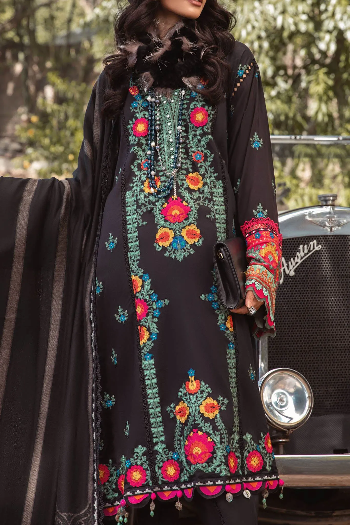 Maria B Unstitched 3 Piece Linen Winter Collection'2022-DL-1007