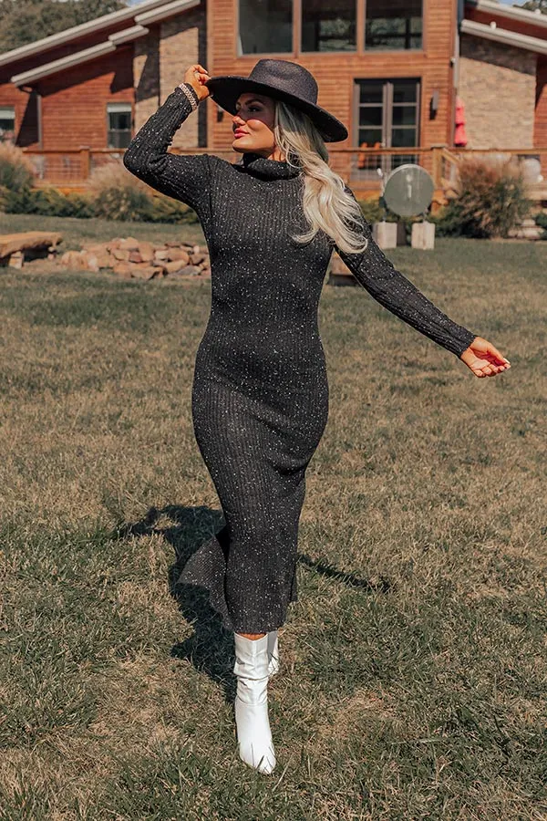 Meadow Melodies Ribbed Sweater Dress