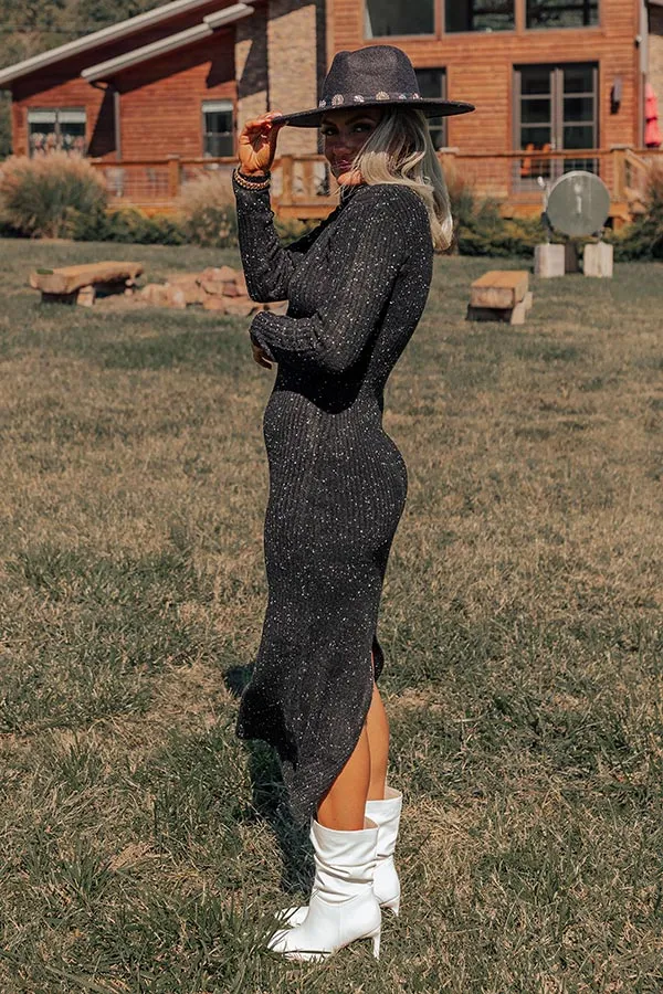 Meadow Melodies Ribbed Sweater Dress