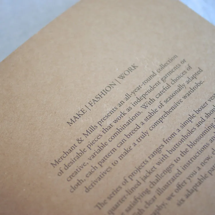 Merchant & Mills Workbook
