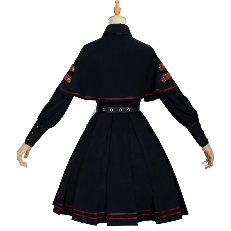 Military Officer ~ Cool Lolita JK Uniform Skirt and Shirt Set by YLF