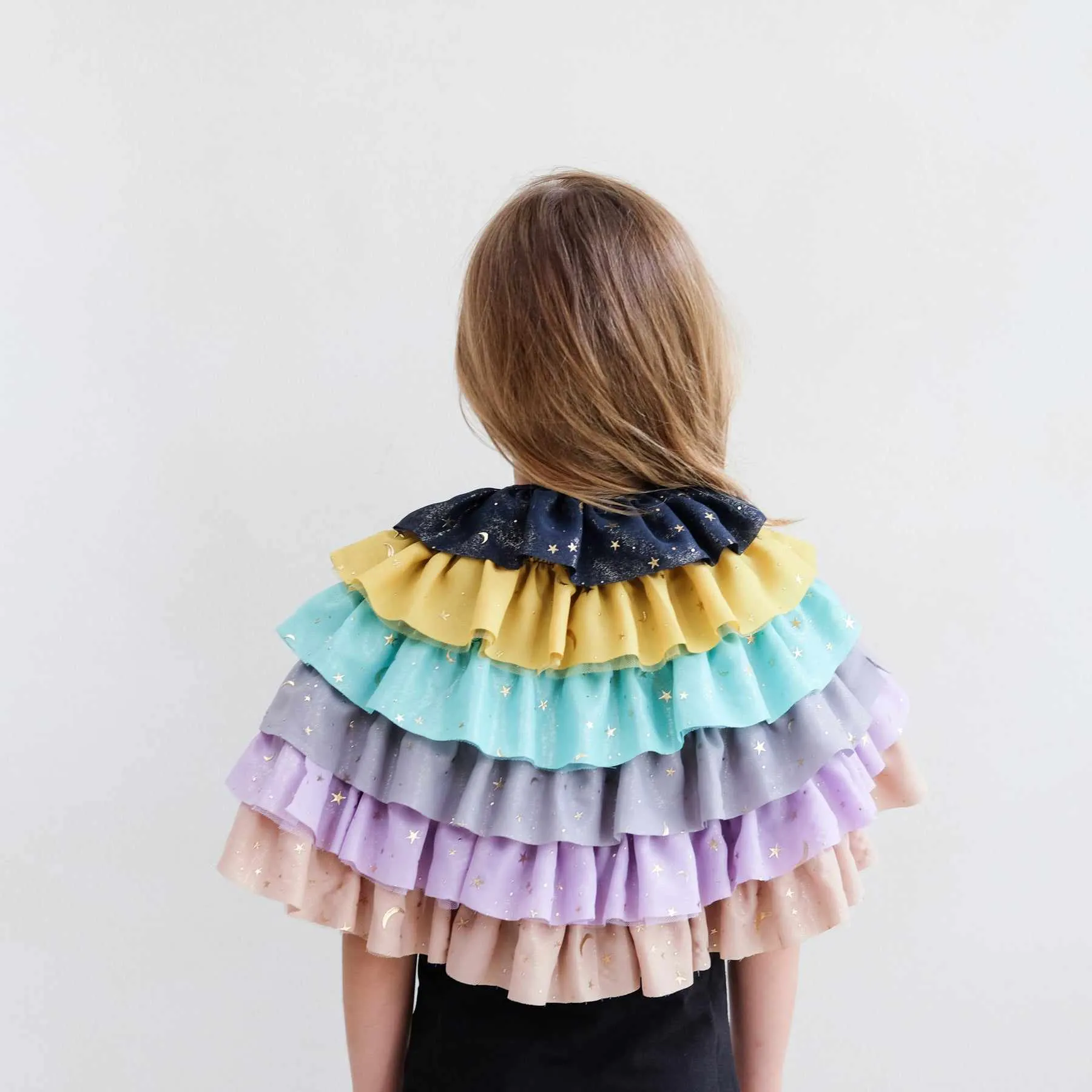 Mimi & Lula - Rainbow ruffle cape