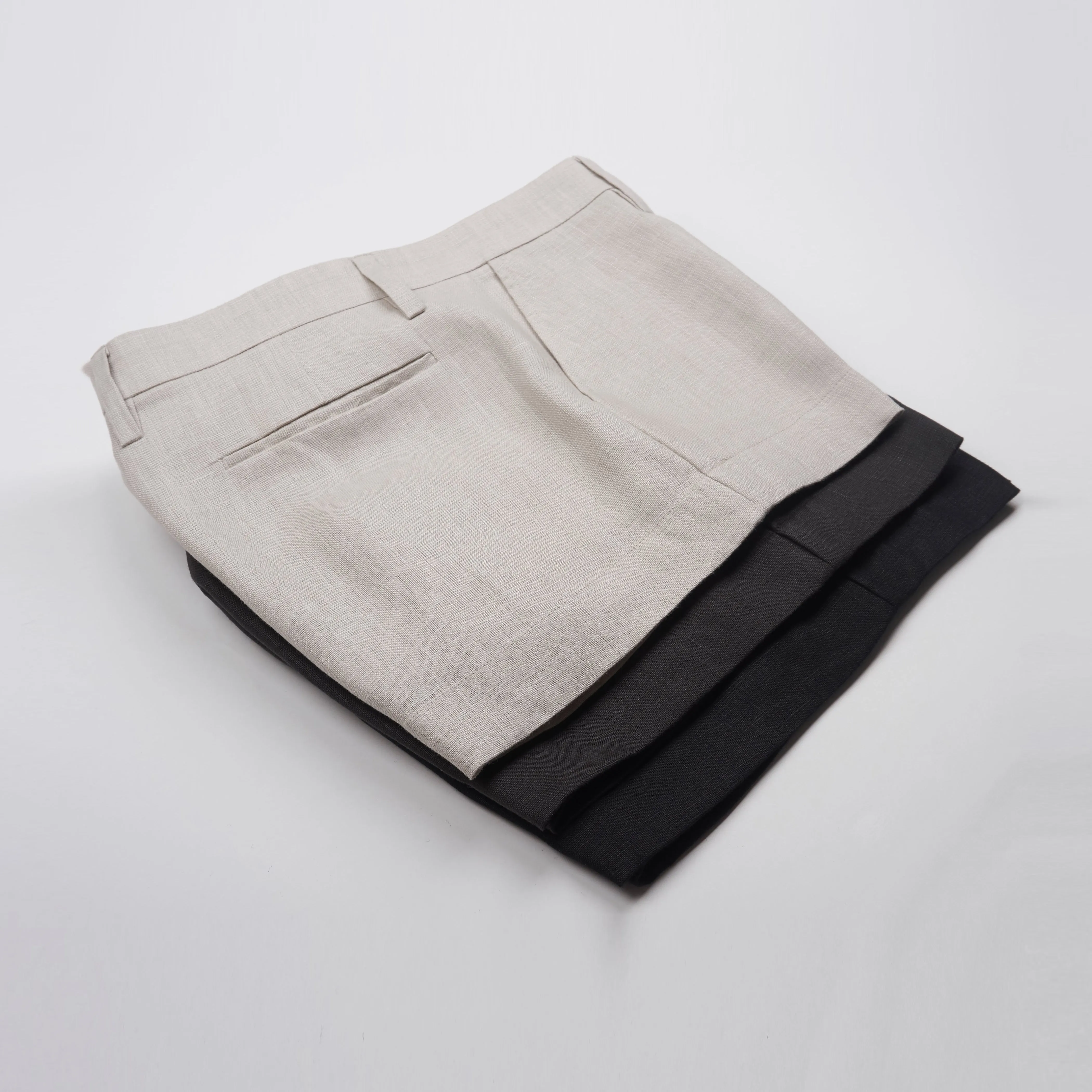 MINI BERMUDA - Linen | Light Grey Greige