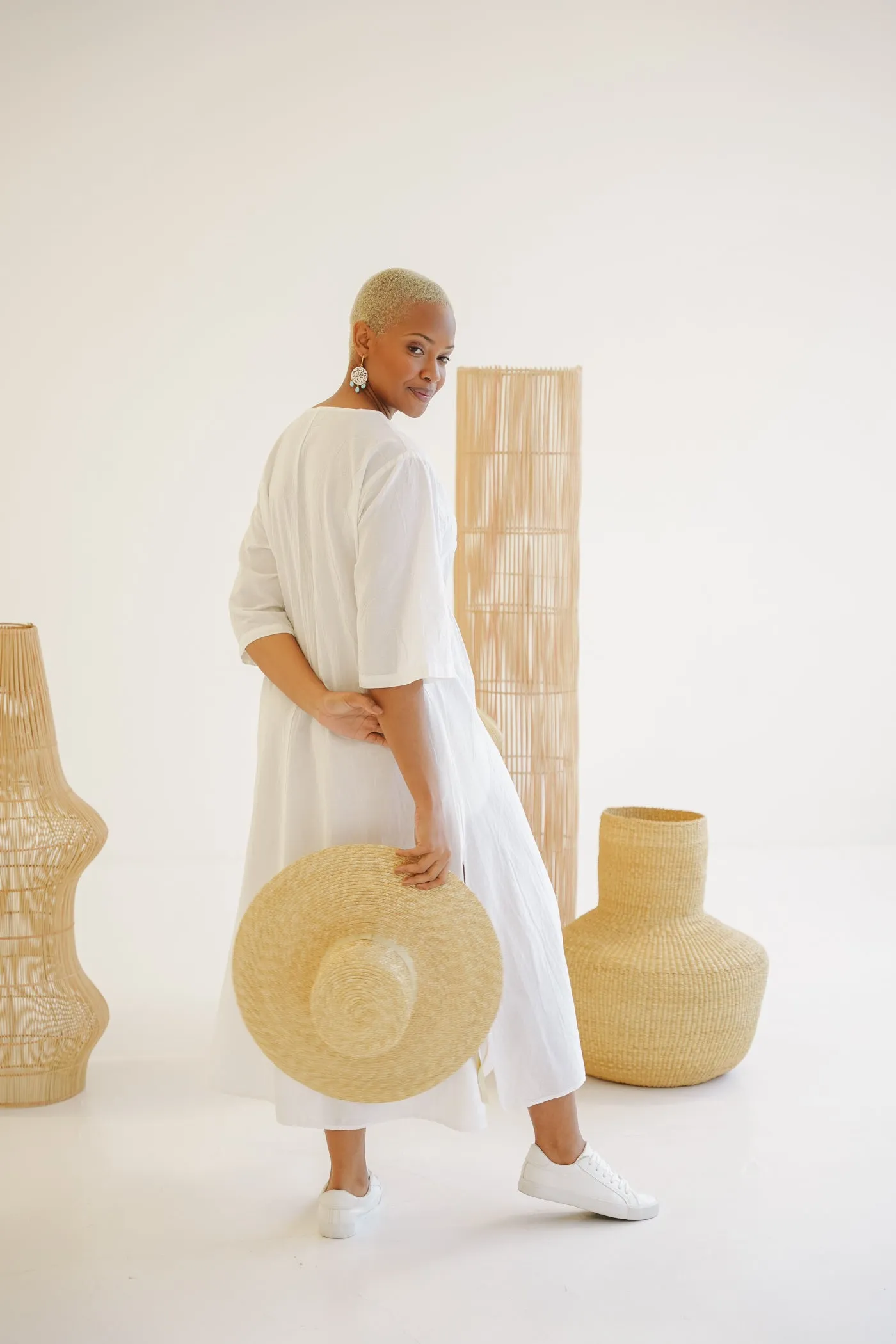 Moroccan Cotton Maxi Dress