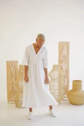 Moroccan Cotton Maxi Dress