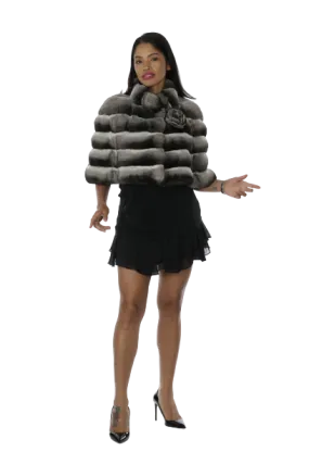 Natural Chinchilla Capelet