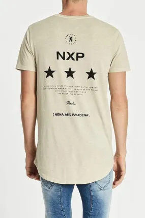 Nena & Pasadena MENS FINAL HOURS CAPE BACK TEE - ACID SAND