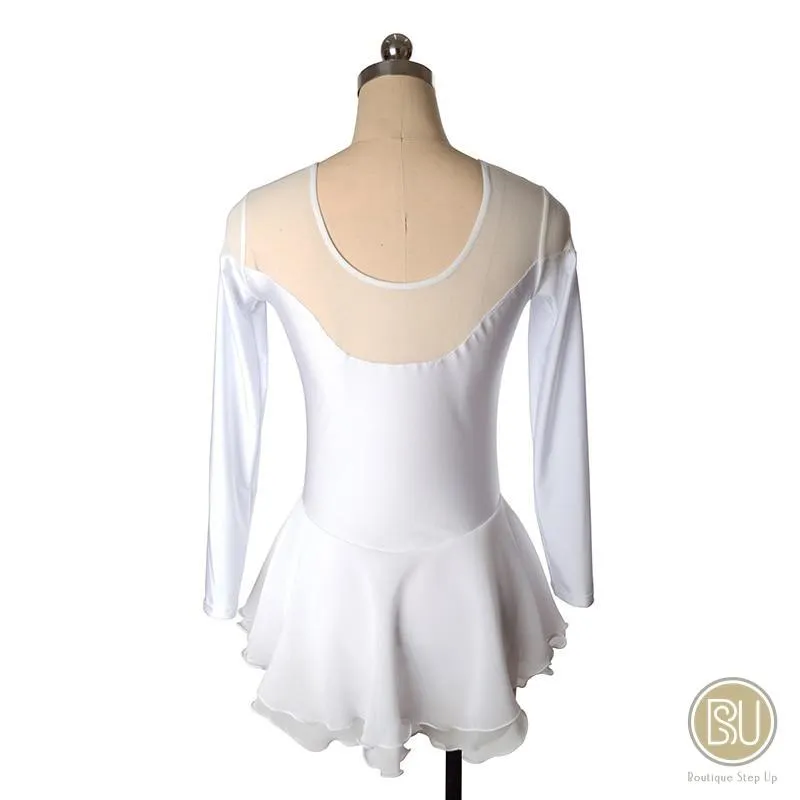 New Competition Skating Dress Lycra & Mesh Long Sleeves Available 8 Colors
