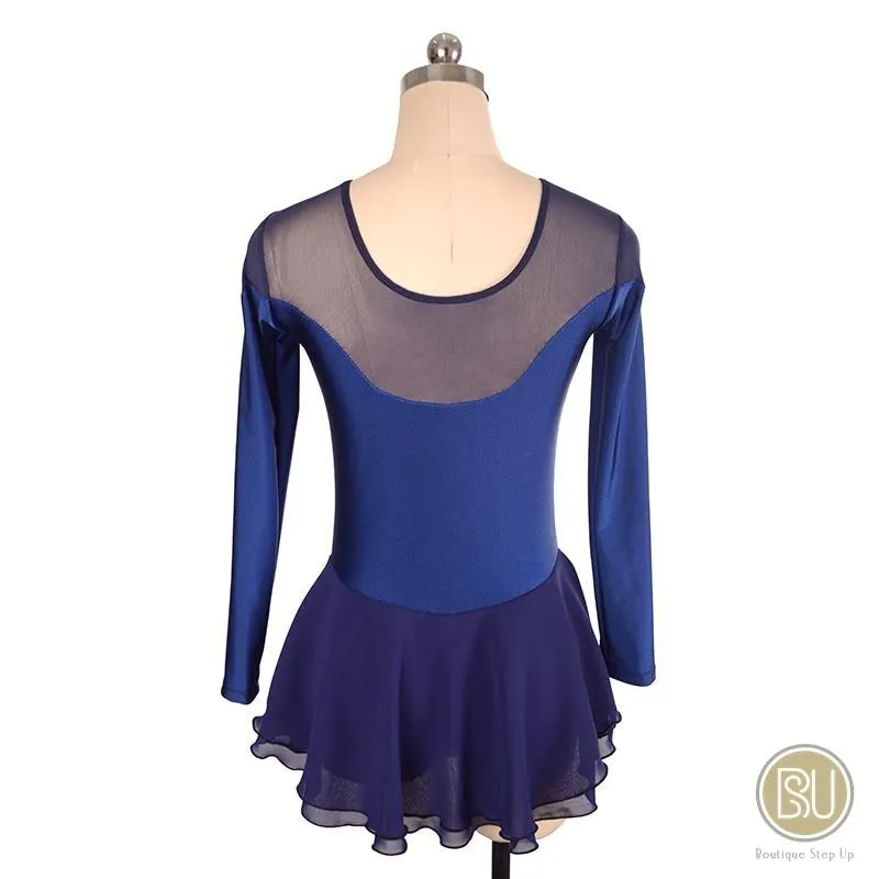 New Competition Skating Dress Lycra & Mesh Long Sleeves Available 8 Colors