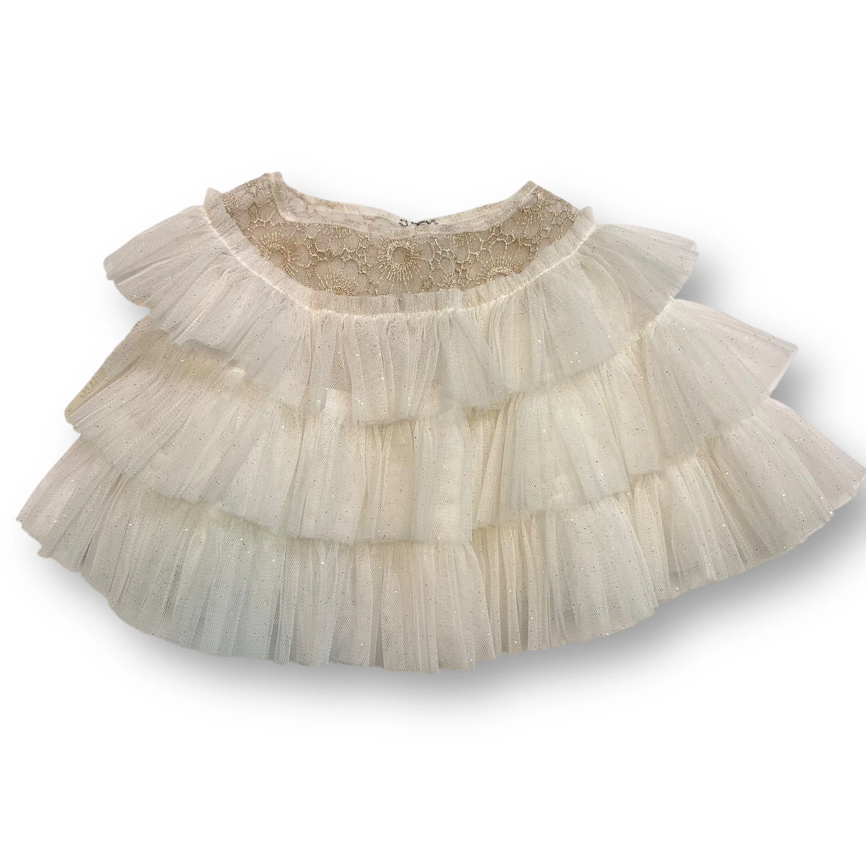NEW! Girls OshKosh Size 18 Months White Tulle Shawl