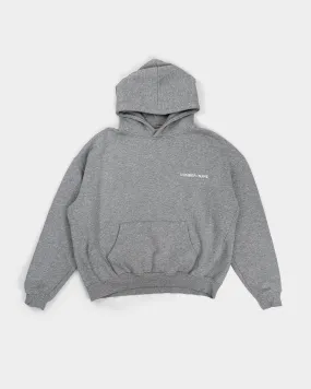 Number (N)ine x Common Base Boxy Grey Logo Hoodie 2000's
