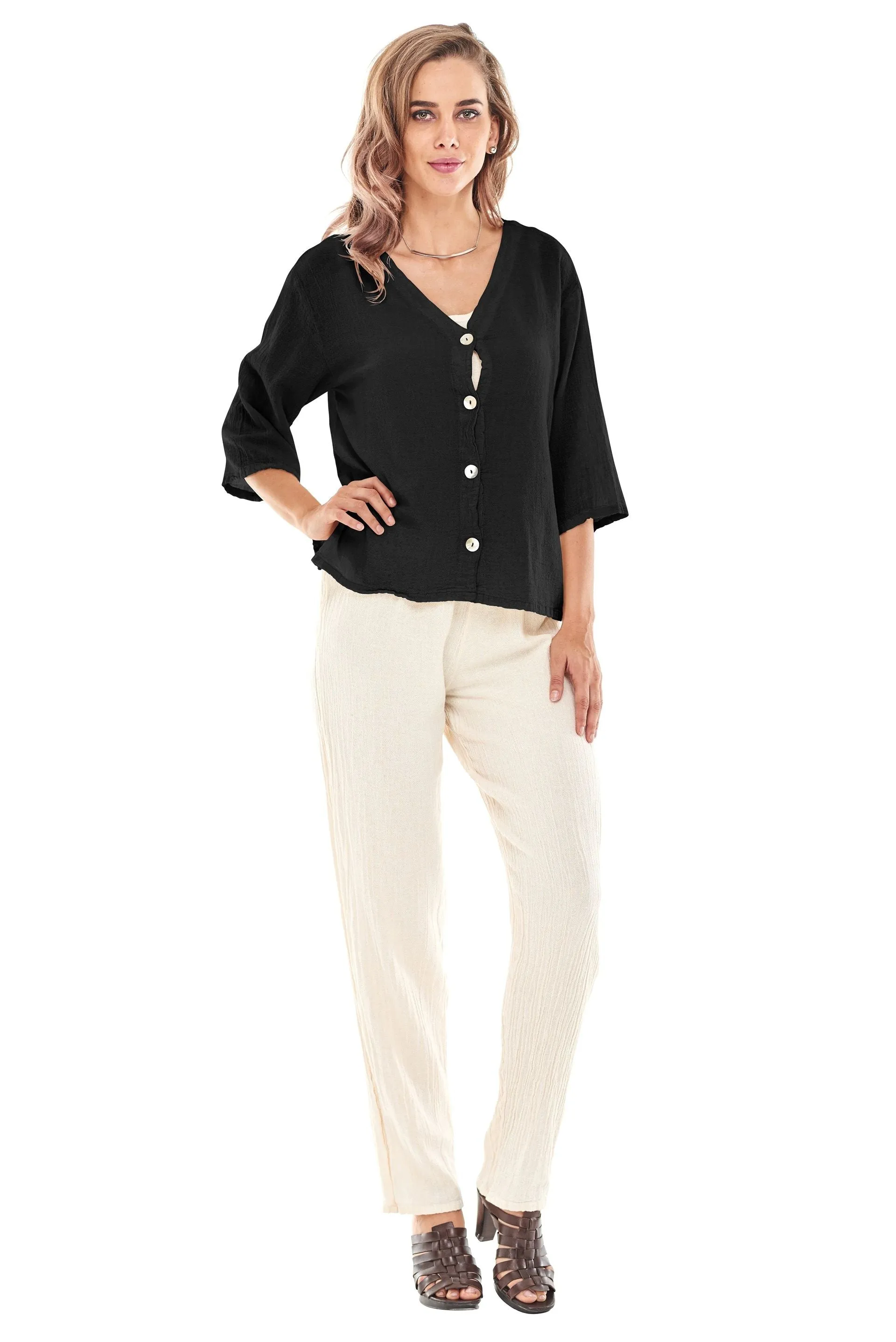Oh My Gauze Ronie Top Black