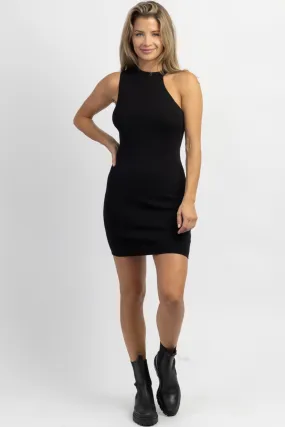 ONYX MOCK NECK KNIT MINI DRESS