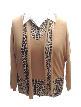 Oui De Mai 3 Piece Top Set in Leopard