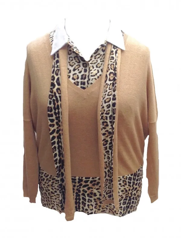 Oui De Mai 3 Piece Top Set in Leopard