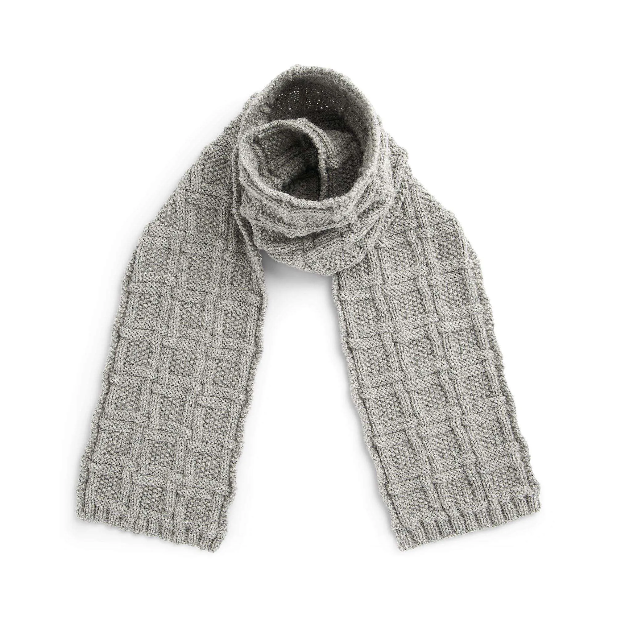 Patons Box Stitch Knit Scarf