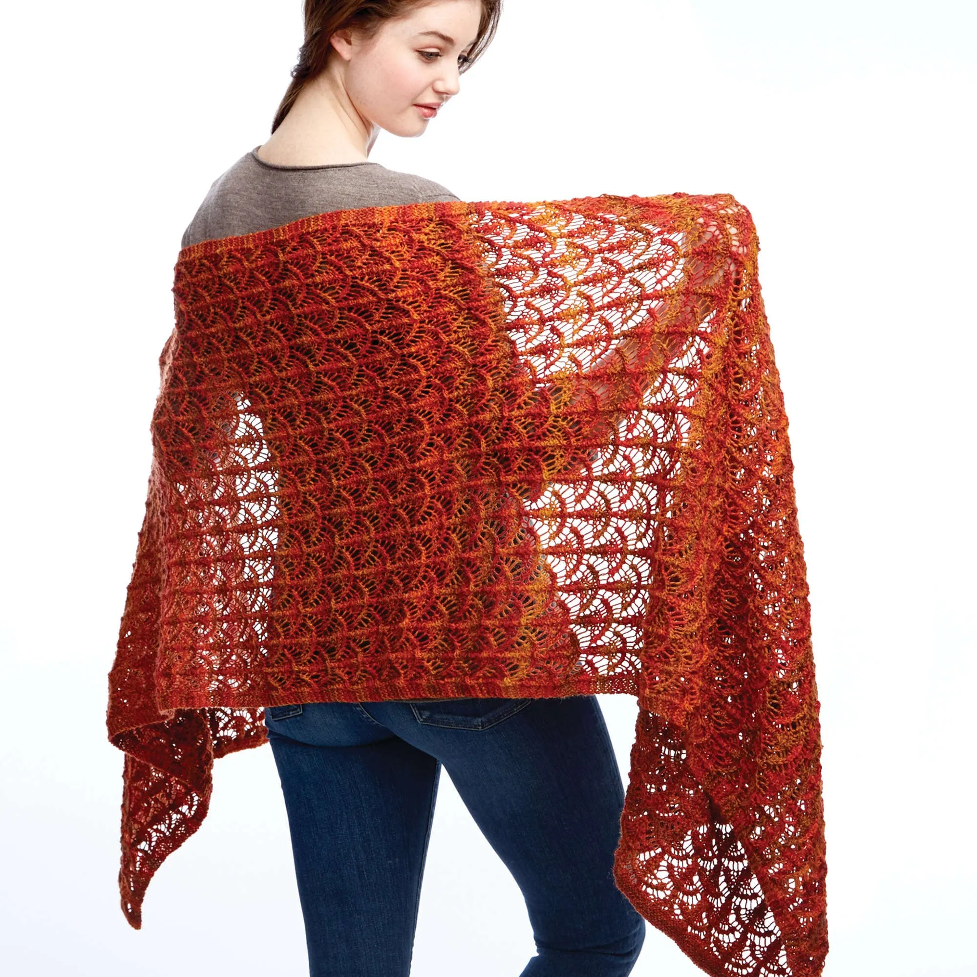 Patons Knit Fanfare Wrap