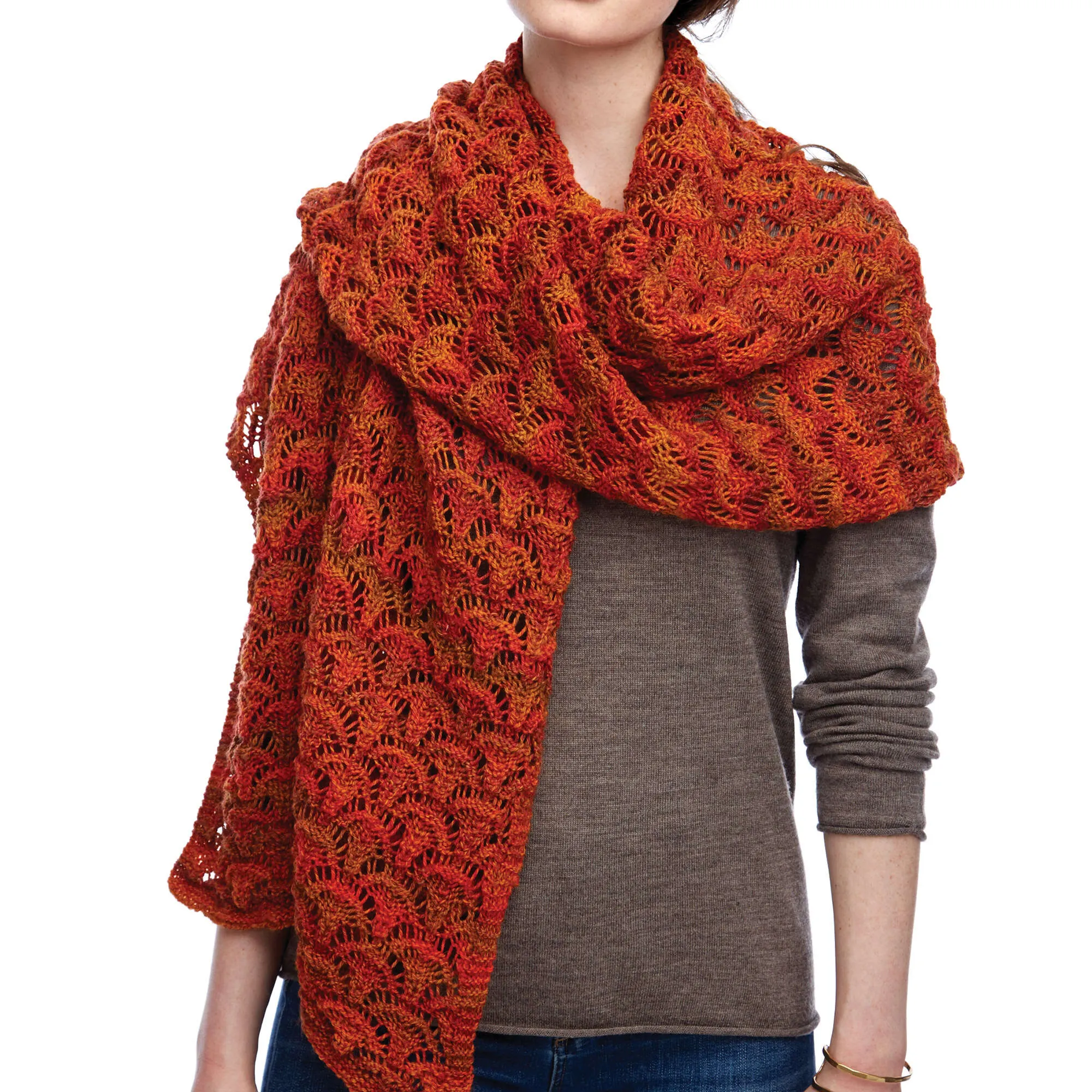 Patons Knit Fanfare Wrap