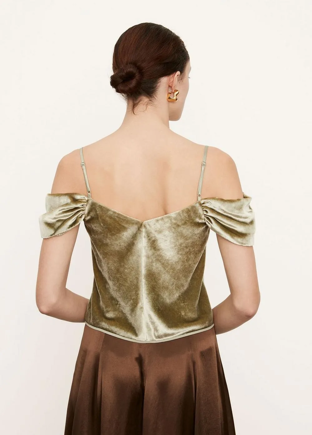 Poet Strap Slip Camisole in Pistachio