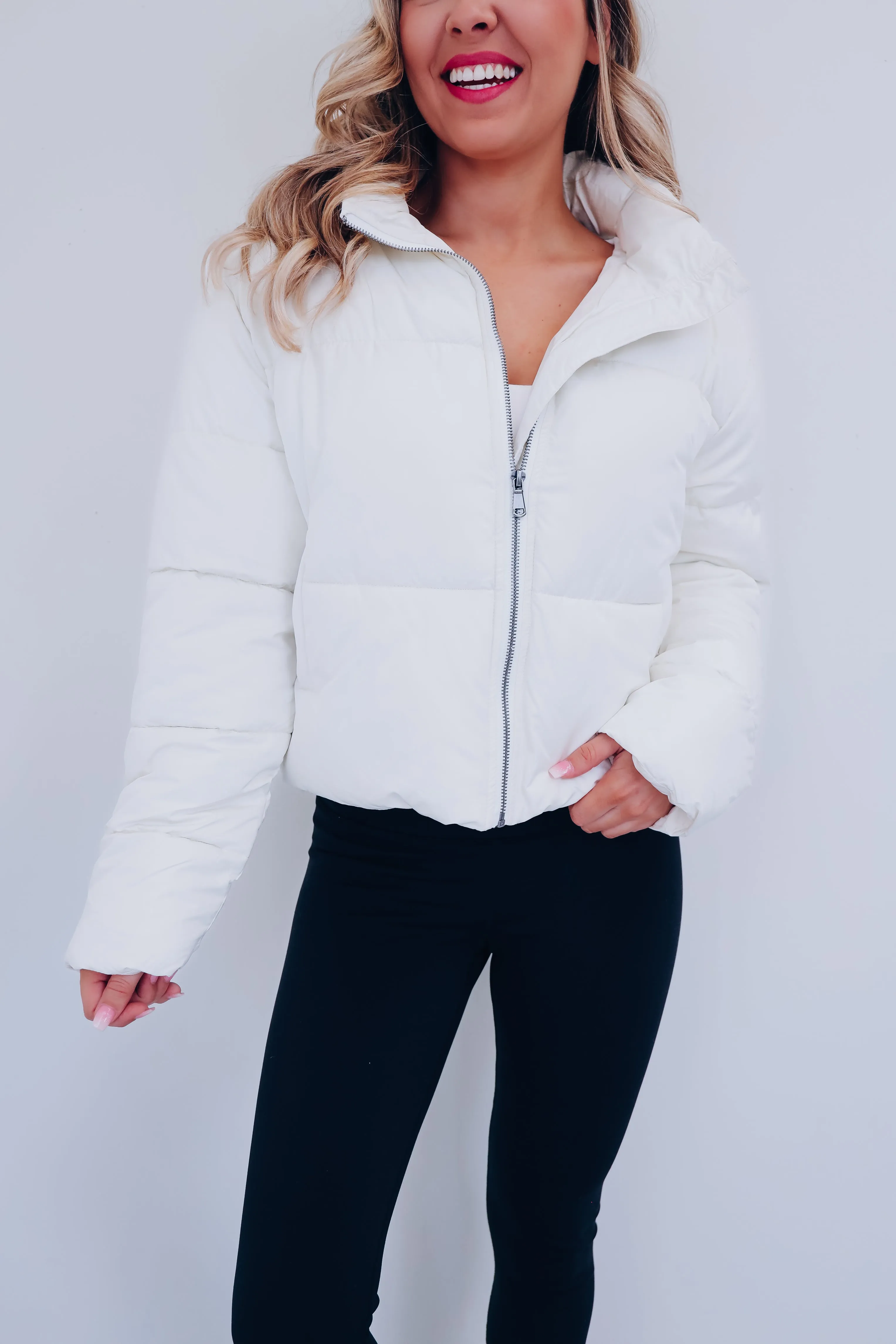 Polar Cropped Puffer Jacket