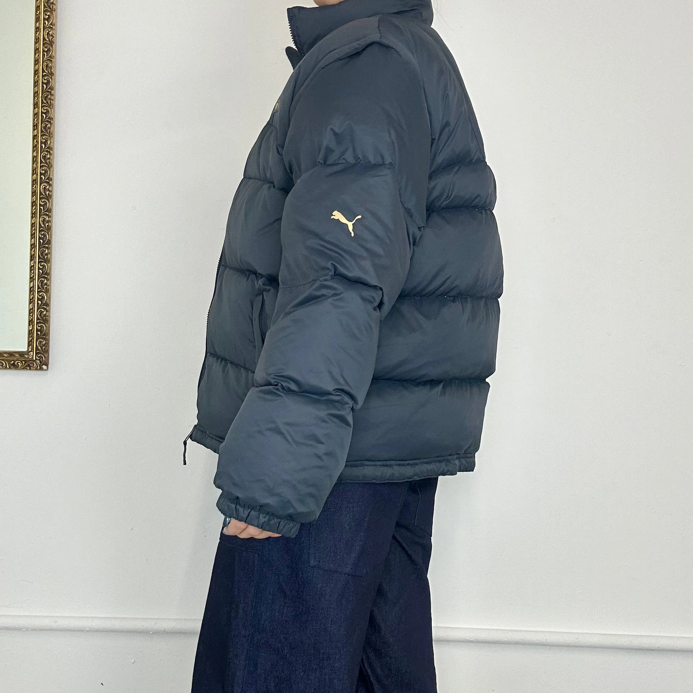 puma navy puffer jacket