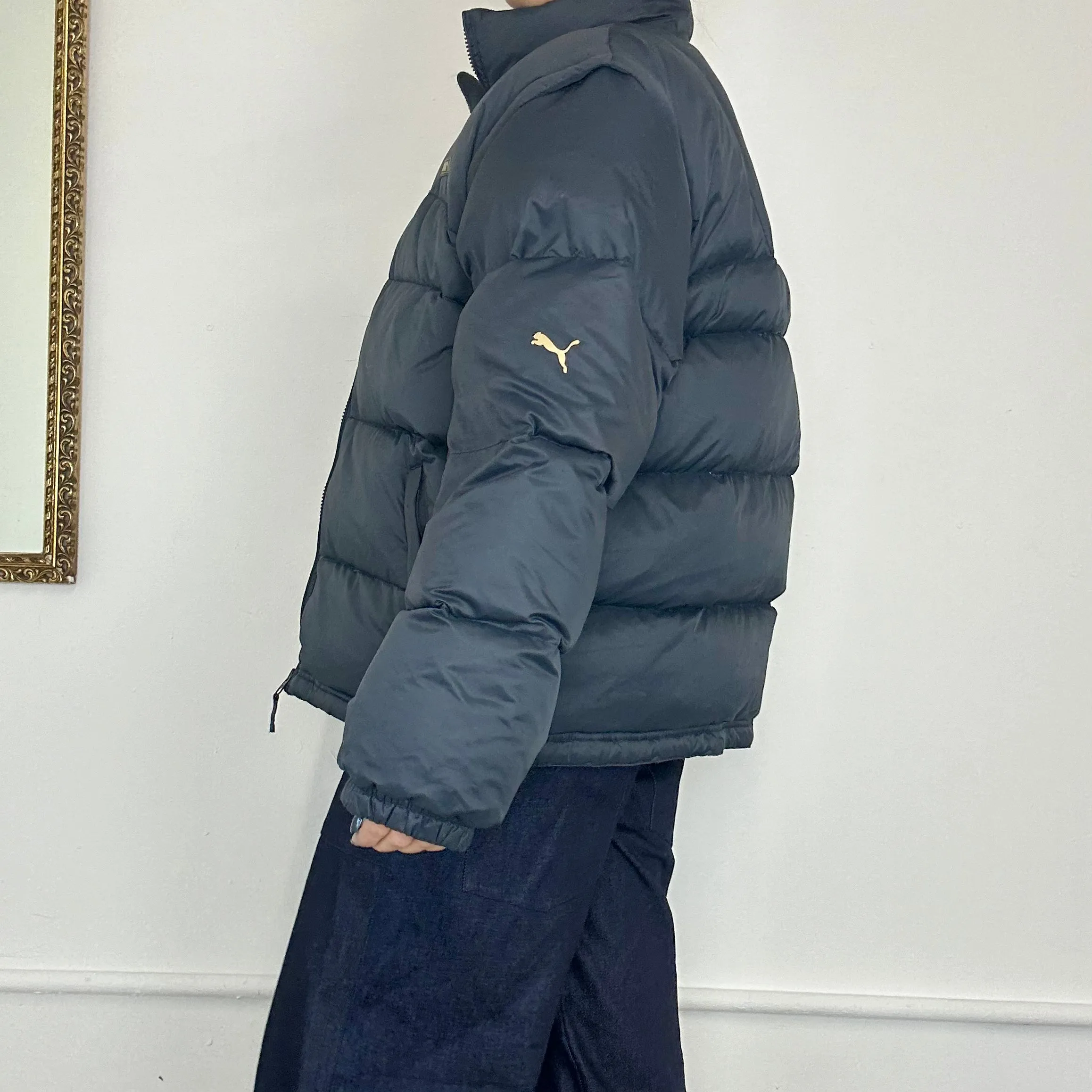 puma navy puffer jacket