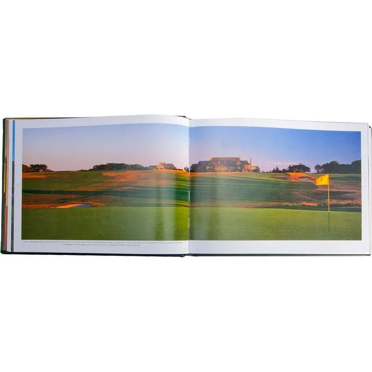 "Golf Courses: Fairways of the World" Book in Green Bonded Leather
