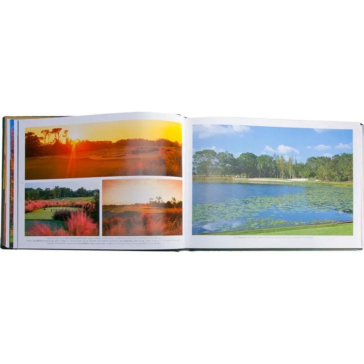 "Golf Courses: Fairways of the World" Book in Green Bonded Leather