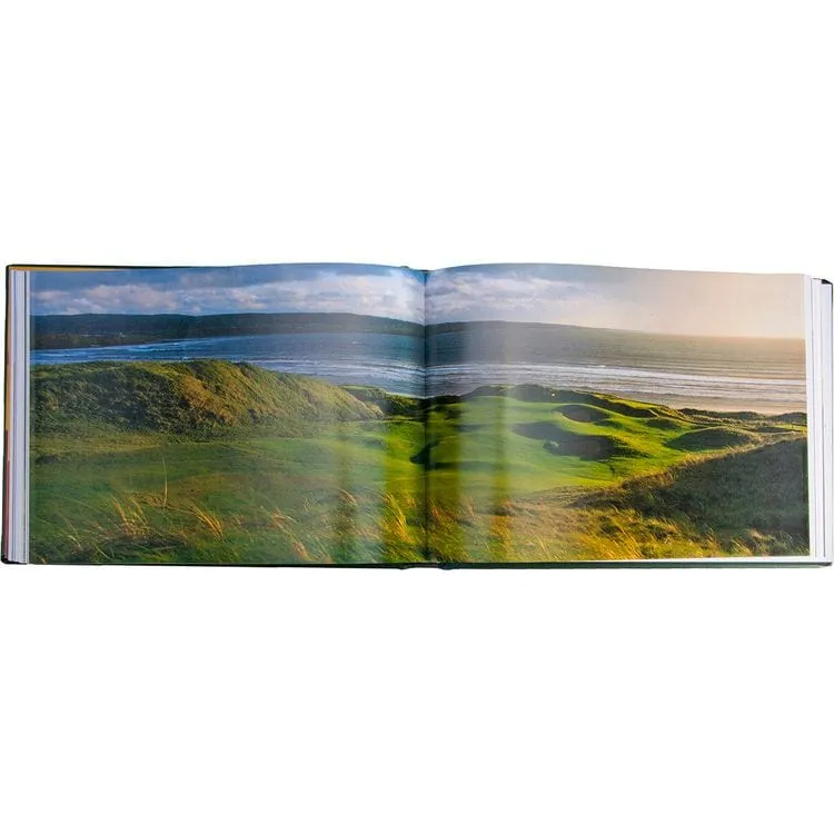 "Golf Courses: Fairways of the World" Book in Green Bonded Leather