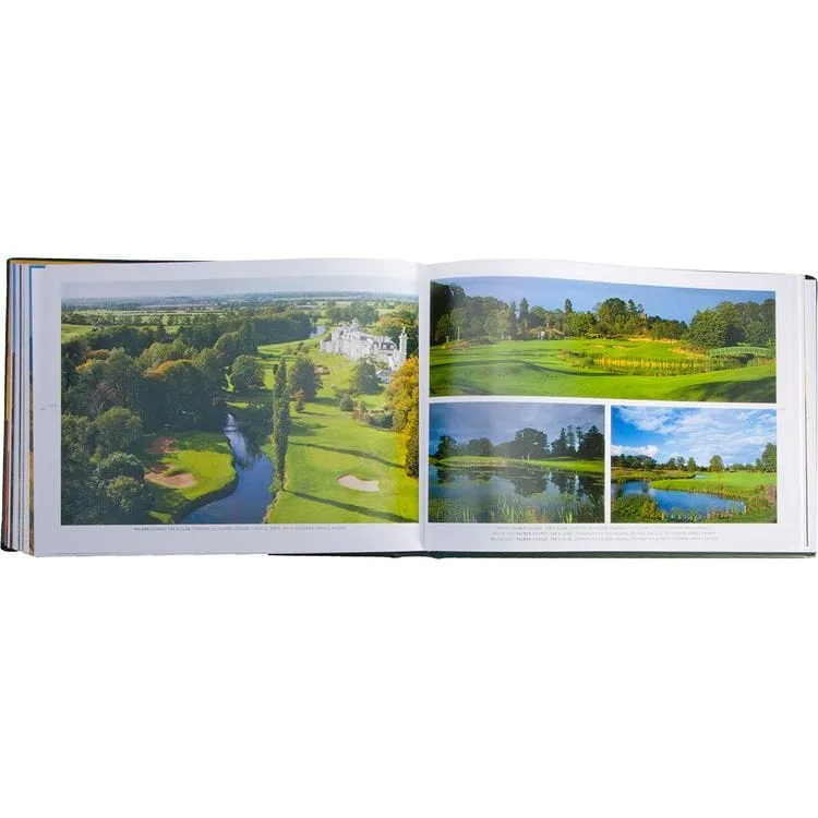 "Golf Courses: Fairways of the World" Book in Green Bonded Leather