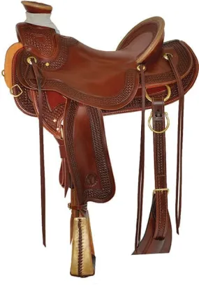 Reinsman Custom Elko Ranch Saddle, Regular Tree