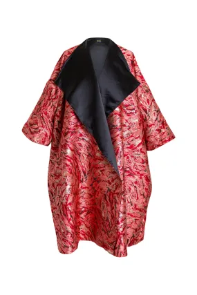 Reversible Opera Coat in "Zampa" (Red)