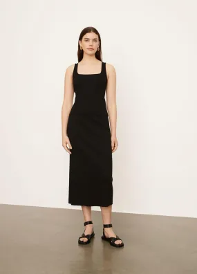 Ribbed Square Neck Camisole in Black