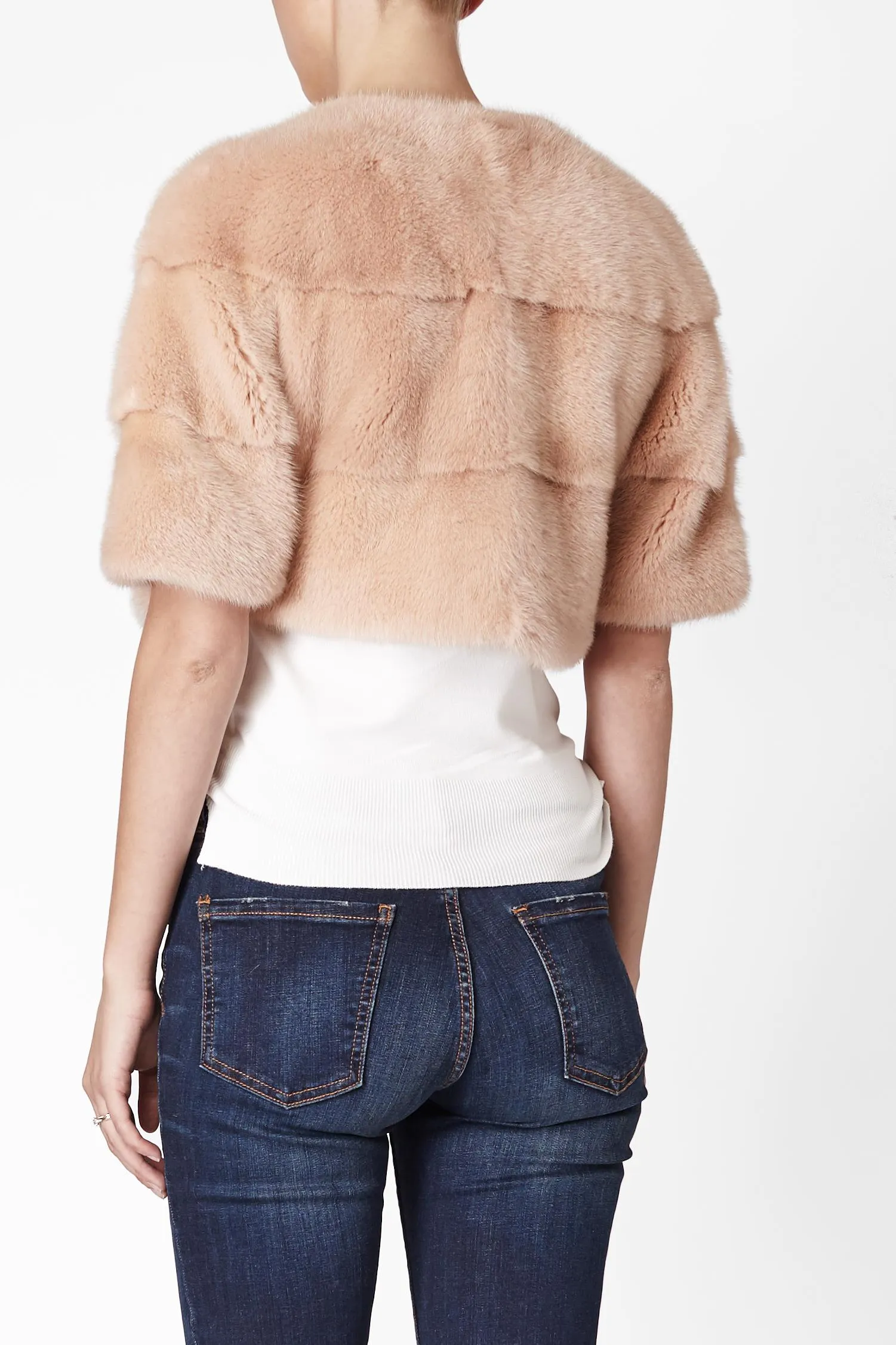 Sarah Mini Mink Fur Jacket Cipria