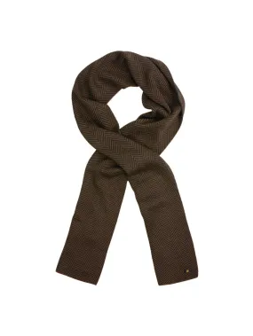 Scarf Zig Zag Jacquard | Brown