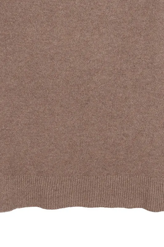 Selena V-neck sweater maxi dress