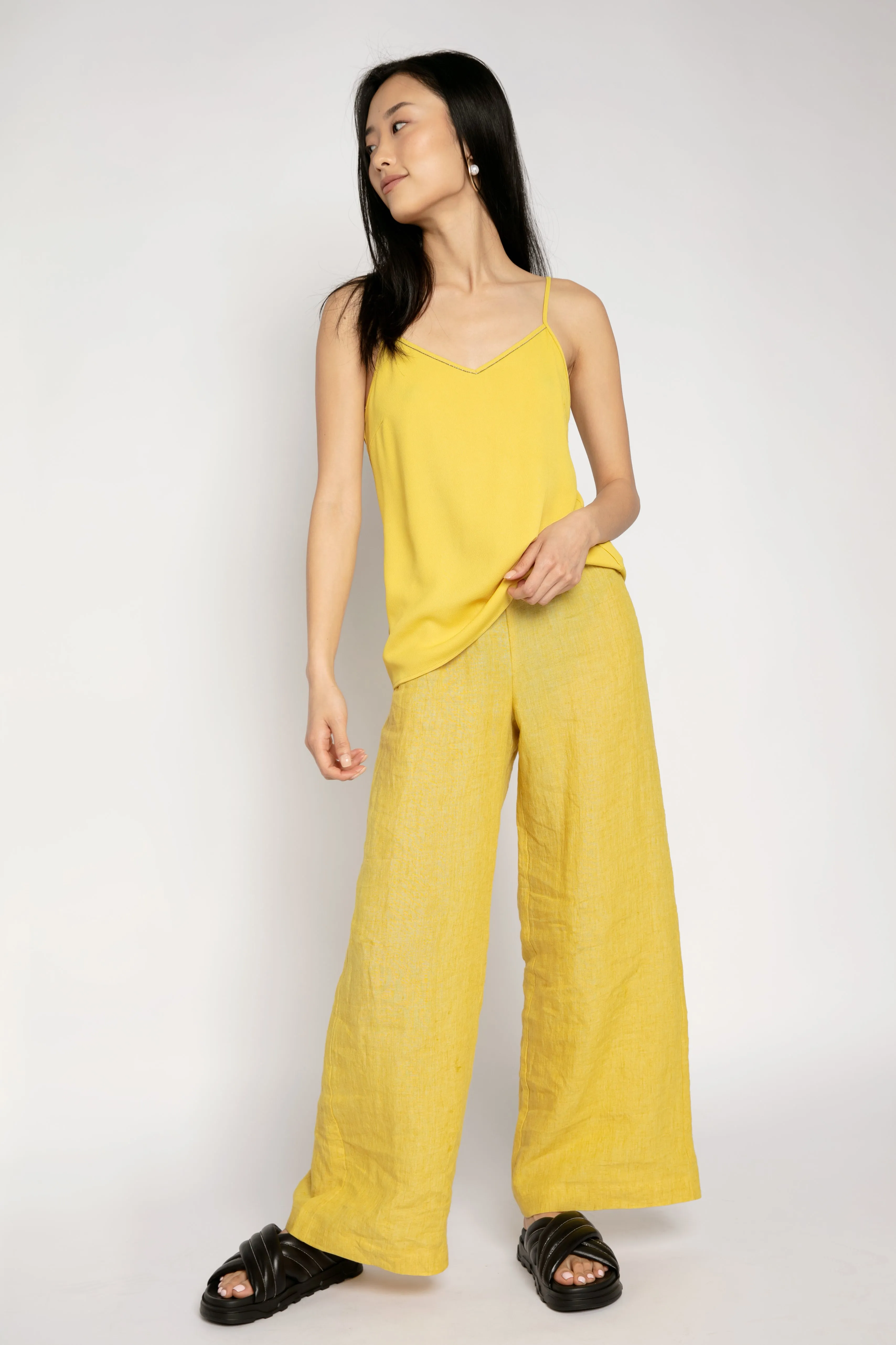 Silk Camisole in Golden Yellow