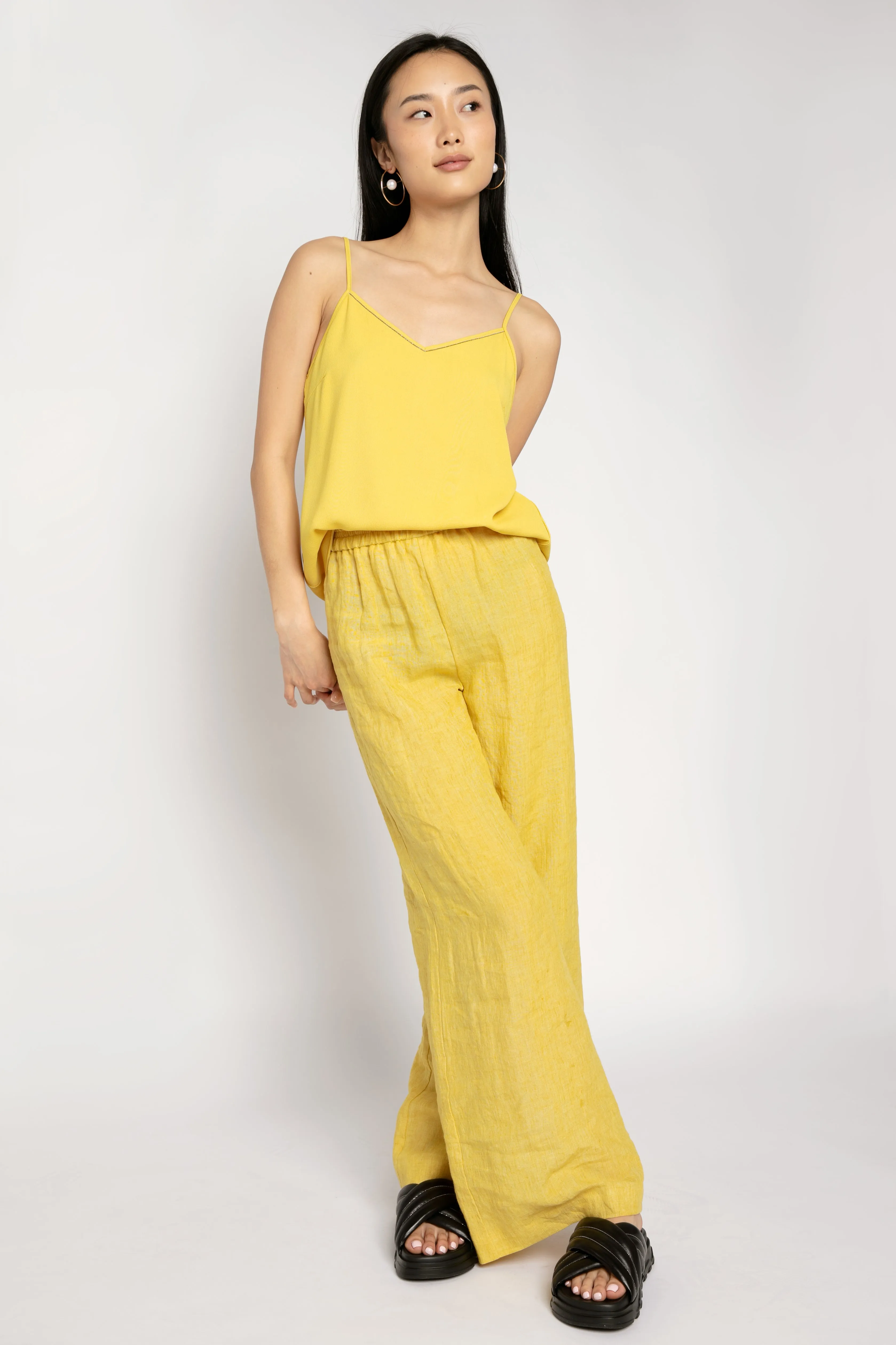 Silk Camisole in Golden Yellow