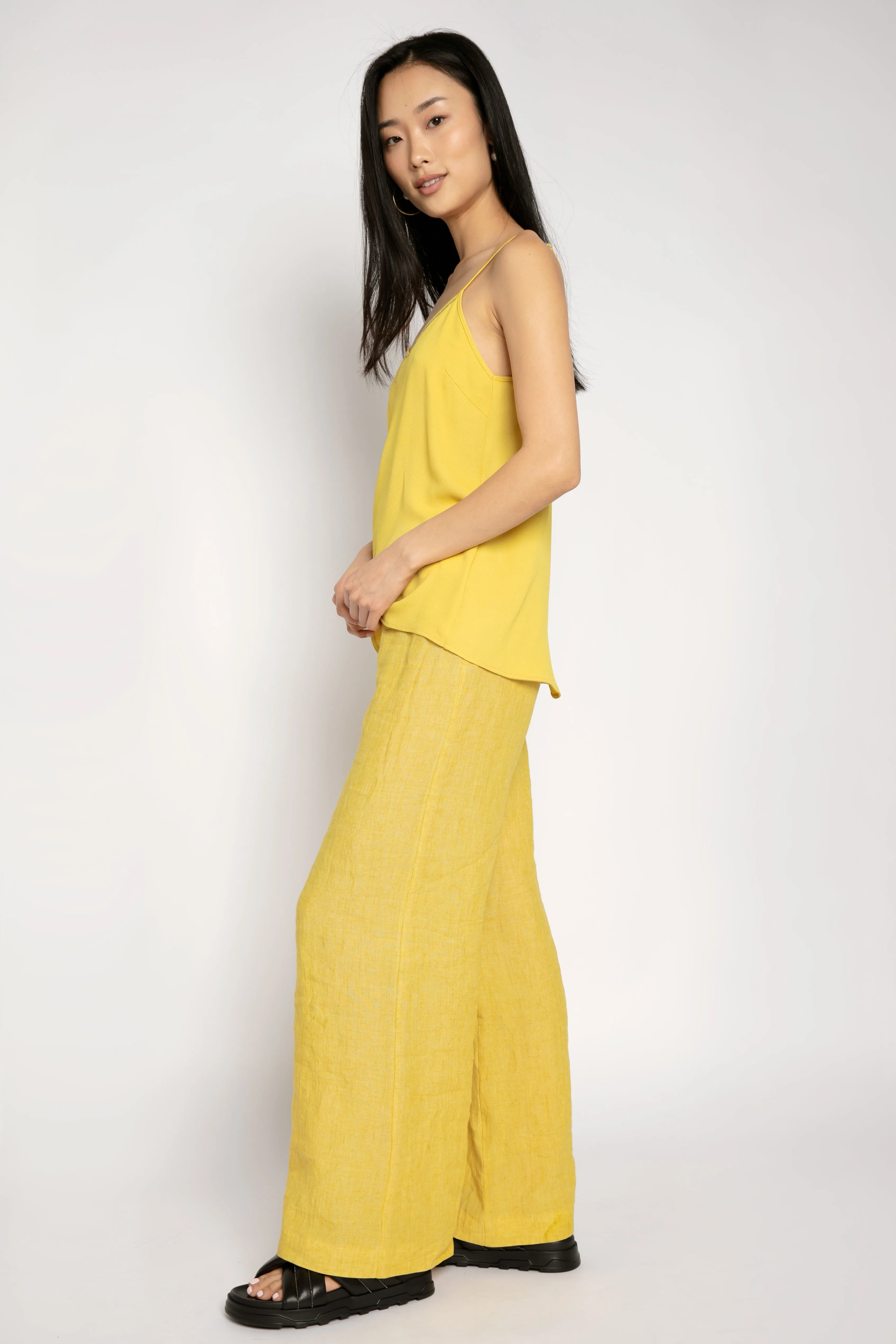 Silk Camisole in Golden Yellow