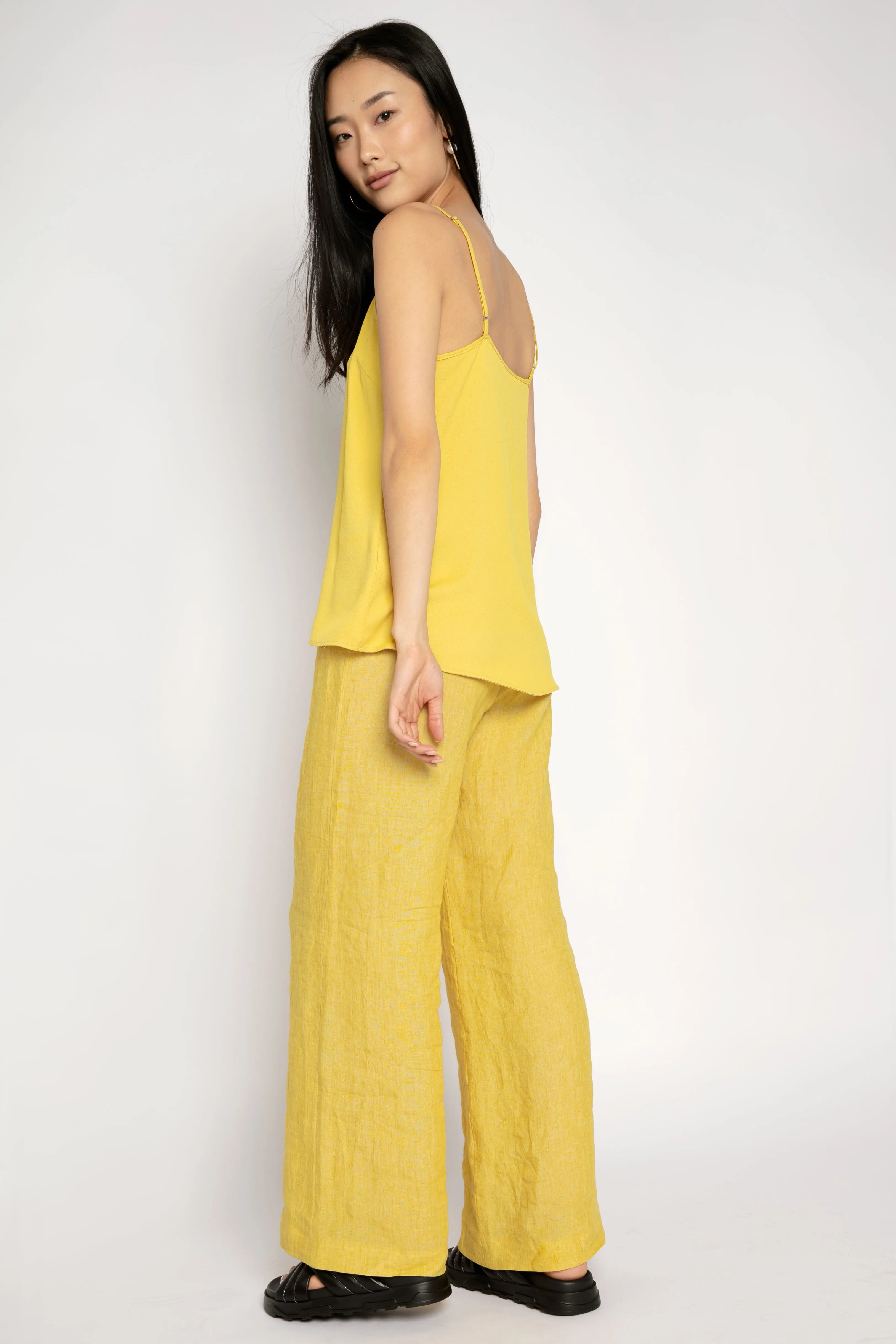 Silk Camisole in Golden Yellow